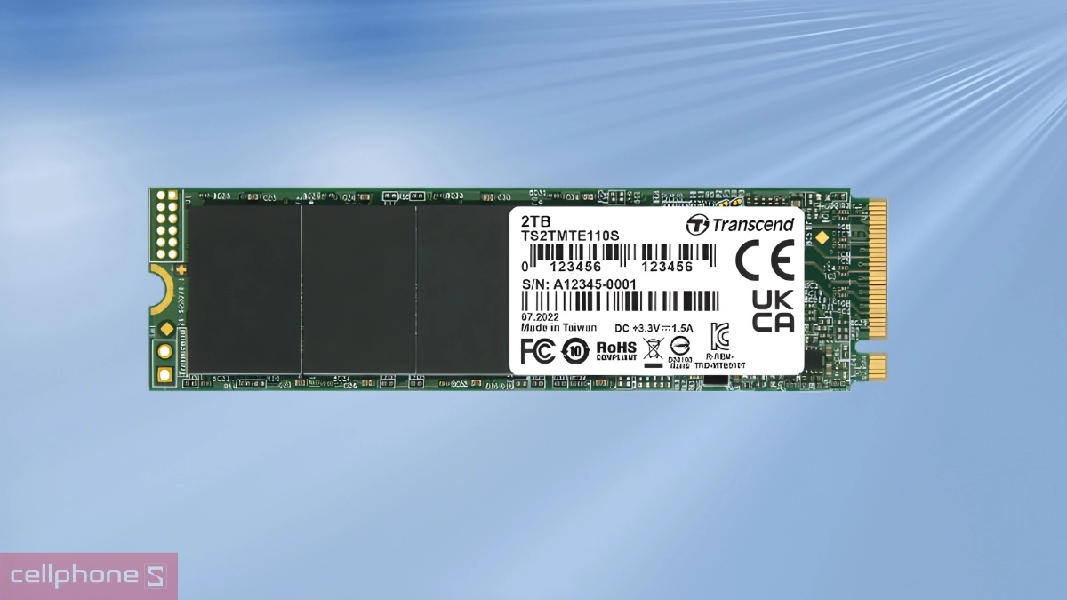 Tốc độ Ổ cứng SSD Transcend 110S NVMe PCIe Gen3 x4 256GB