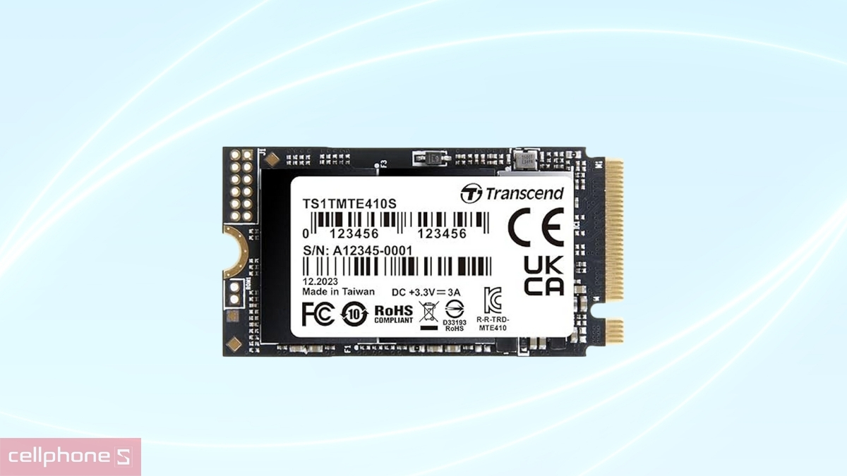 Kết nối của ổ cứng SSD Transcend MTE410S M.2 2242 PCIe Gen4x4 256GBổ cứng SSD Transcend MTE410S M.2 2242 PCIe Gen4x4 256GB
