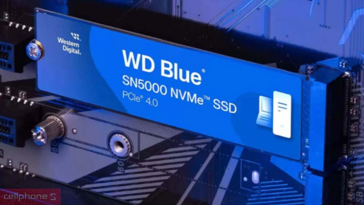 Chuẩn ổ cứng SSD WD Blue SN5000 NVME PCIe Gen4 x4 M.2 2280 2TB