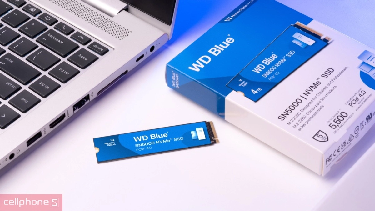 Chuẩn kết nối  ổ cứng SSD WD Blue SN5000 NVME PCIe Gen4 x4 M.2 2280 2TB