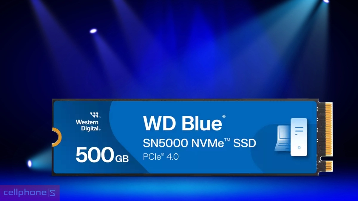 Khả năng lưu trữ trên Ổ cứng SSD WD Blue SN5000 NVME PCIe Gen4 x4 M.2 2280 500GB