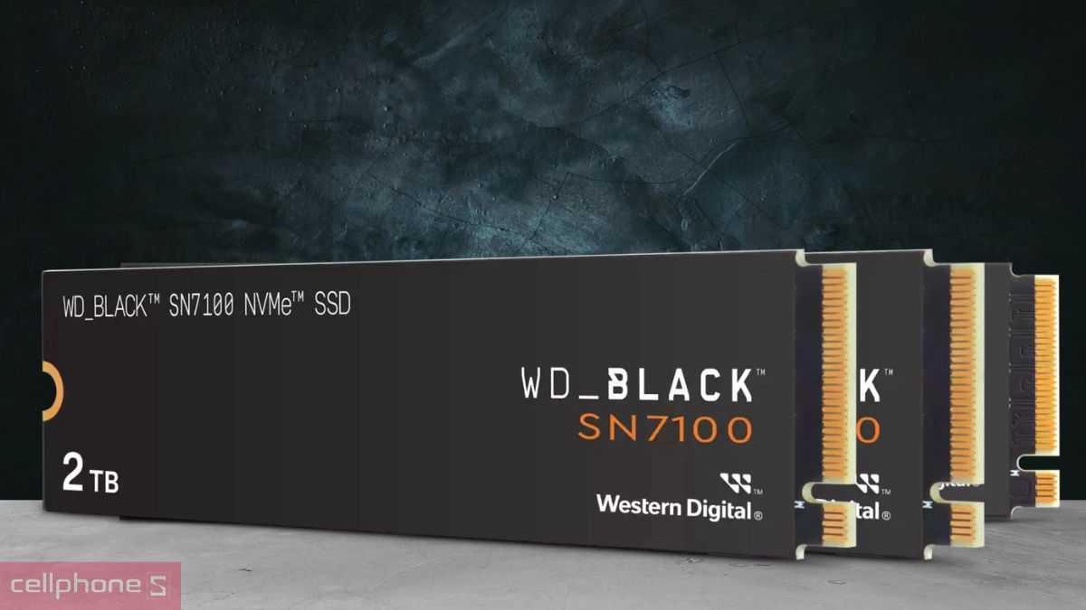 Kết nối ổ cứng SSD WD SN7100 NVMe PCIe Gen4 X4 M.2 2280 2TB