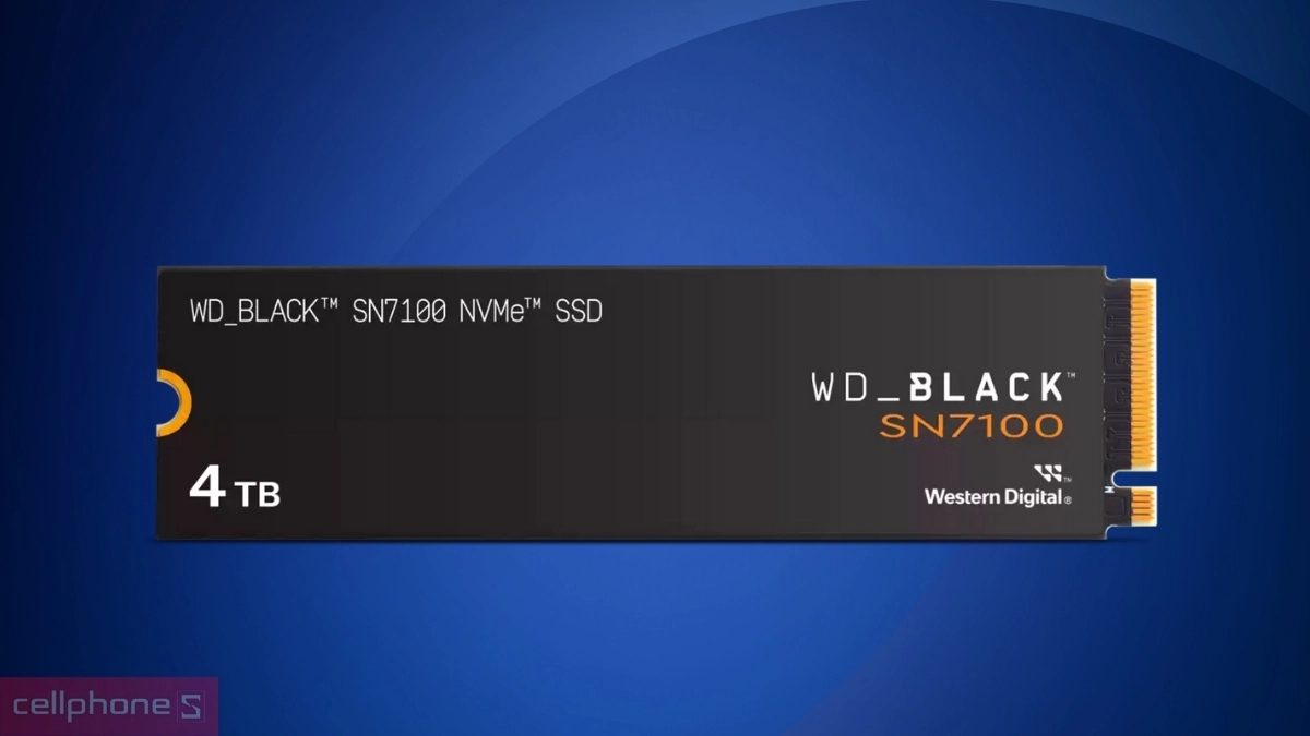 Dung lượng ổ cứng SSD WD SN7100 NVMe PCIe Gen4 X4 M.2 2280 4TB