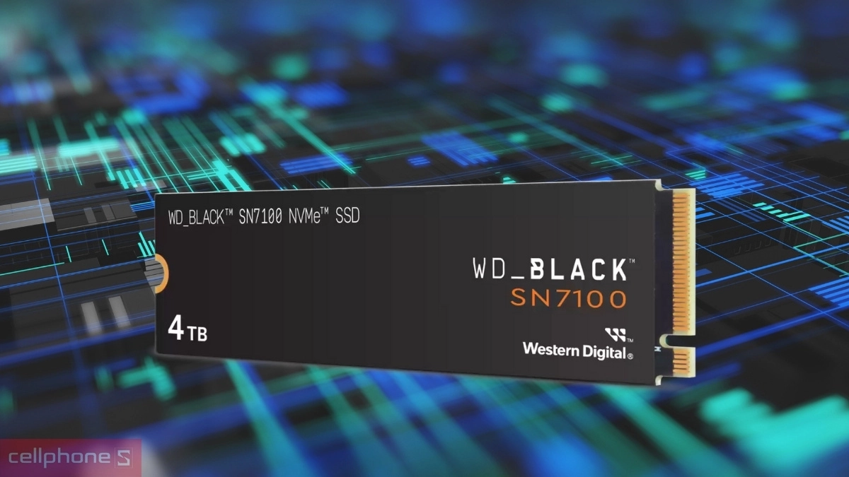 Kết nối ổ cứng SSD WD SN7100 NVMe PCIe Gen4 X4 M.2 2280 4TB
