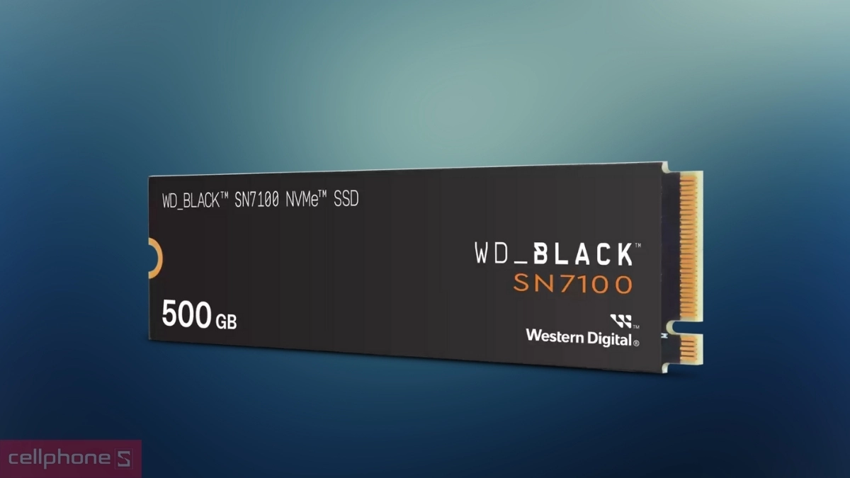 Kết nối của ổ cứng SSD WD SN7100 NVMe PCIe Gen4 X4 M.2 2280 500GB