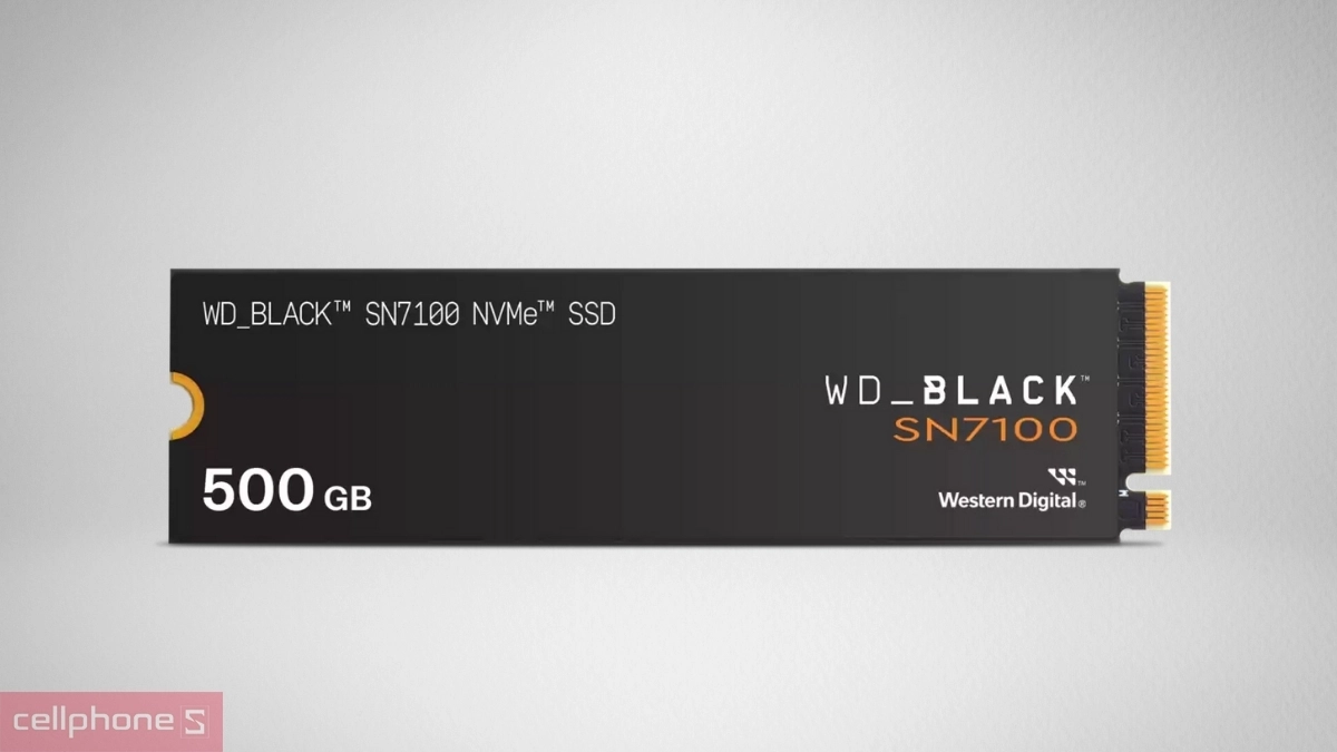 Kết nối của ổ cứng SSD WD SN7100 NVMe PCIe Gen4 X4 M.2 2280 500GB