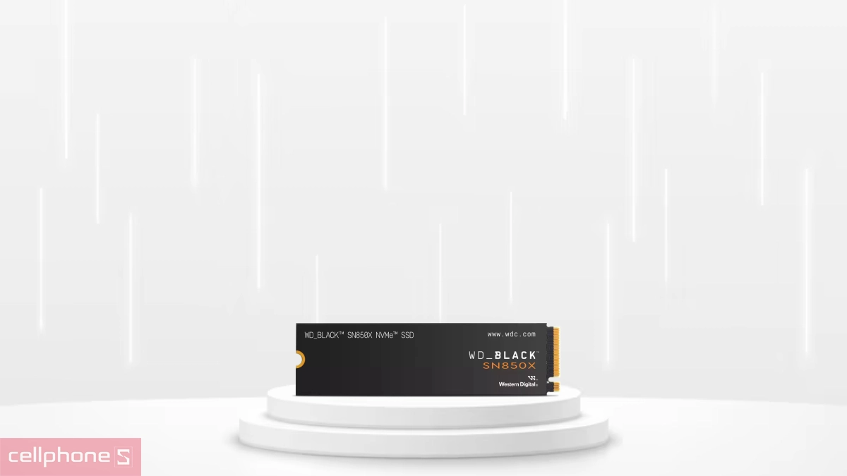 Kết nối ổ cứng SSD WD SN850X NVMe PCIe Gen4 x4 M.2 2280 1TB
