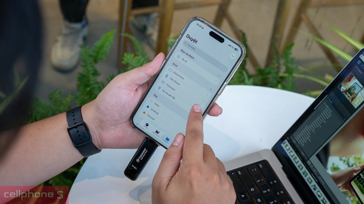 Tốc độ đọc - ghi của ổ cứng di động SSD Transcend ESD310C 1050MBS 128GB