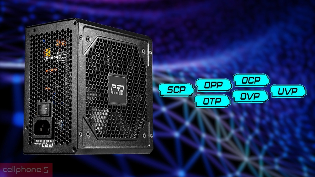 Hệ thống bảo vệ nguồn máy tính ASRock PRO-650B 650W