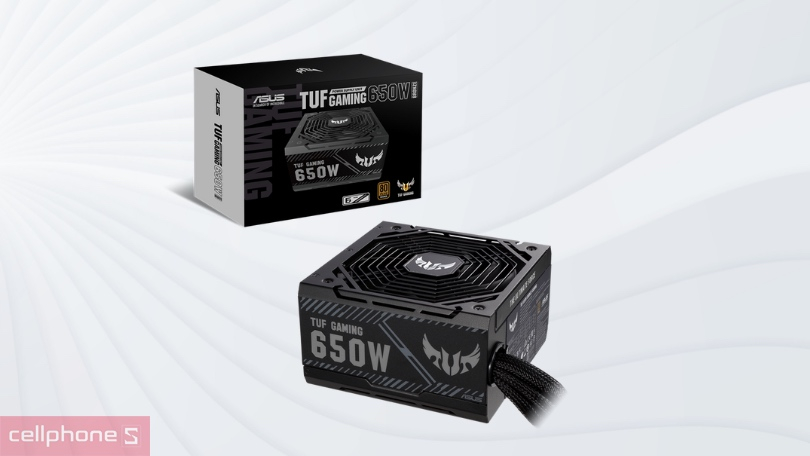 Nguồn máy tính Asus TUF Gaming 650W - Cung cấp năng lượng ổn định, hoạt động êm ái