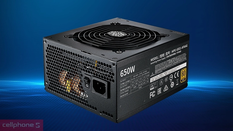 Nguồn máy tính Cooler Master MWE Gold 650 V2 Full Modular - Hiệu suất tuyệt vời, tản nhiệt hiệu quả