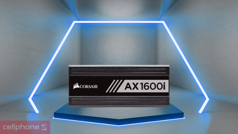 Nguồn máy tính Corsair AX1600i 1600W - 80 Plus Titanium - Full Modular - hoạt động yên tĩnh, linh kiện chất lượng