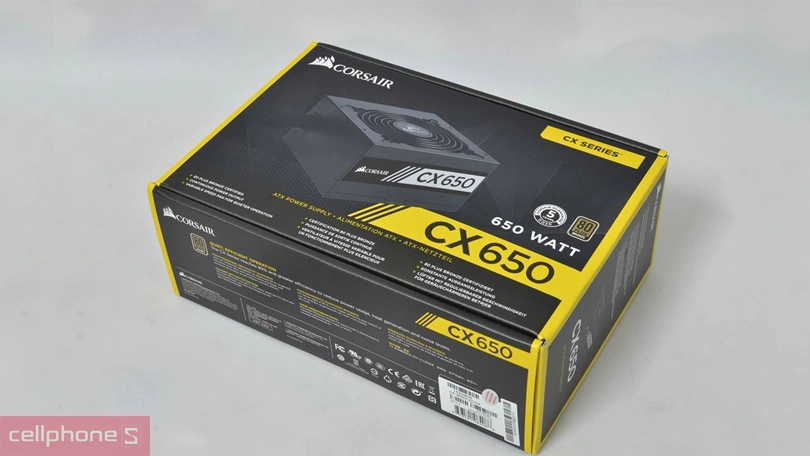 Nguồn máy tính Corsair CX650 – Hoạt động êm ái, tiết kiệm điện năng