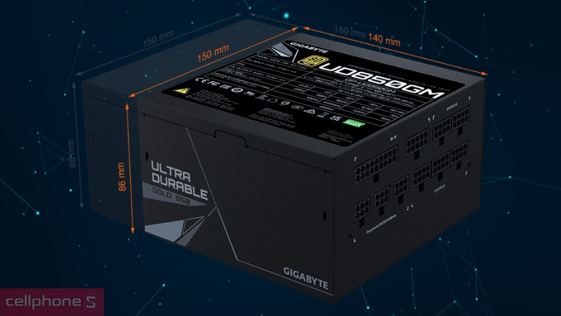 Nguồn Gigabyte GP-UD850GM 850W 80Plus Gold Full Modular