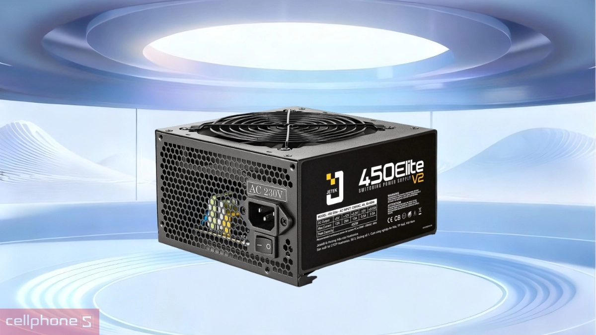 Kiểu dáng nguồn máy tính JETEK 450 ELITE V2 450W