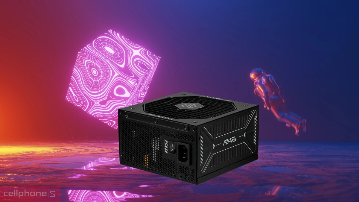 Nguồn máy tính MSI MAG 850GLS PCIE5 850W sở hữu công suất thực 850W