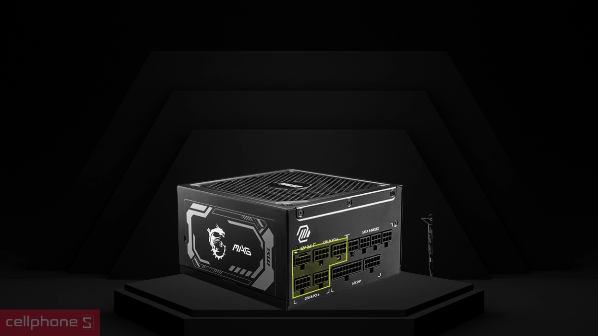 Thiết kế Full Modular Nguồn MSI MAG A1000GL PCIE5 1000W