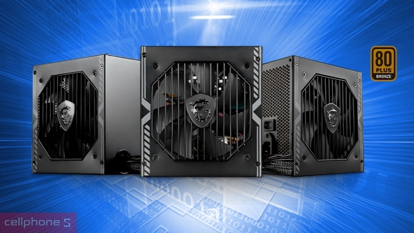 Nguồn máy tính MSI MAG A750BN PCIE5 750W: thiết kế thông minh, hiệu suất đáng nể