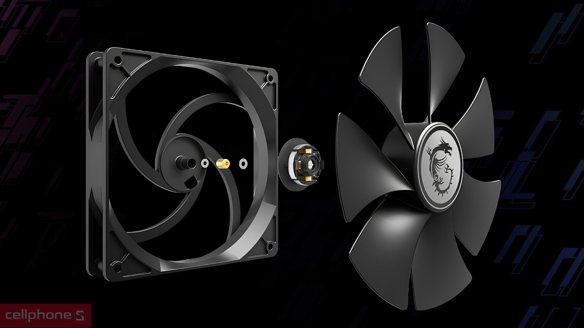 Thiết kế quạt Nguồn máy tính MSI MPG A1000G PCIE5 1000W