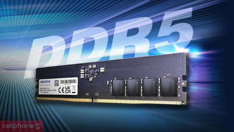 RAM laptop Adata 4800Mhz DDR5 16GB: điện áp thấp, băng thông cao