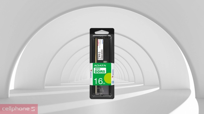 RAM laptop Adata 4800Mhz DDR5 16GB: điện áp thấp, băng thông cao