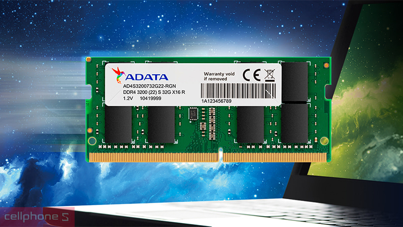 Chuẩn RAM của RAM laptop ADATA 3200Mhz DDR4 8GB