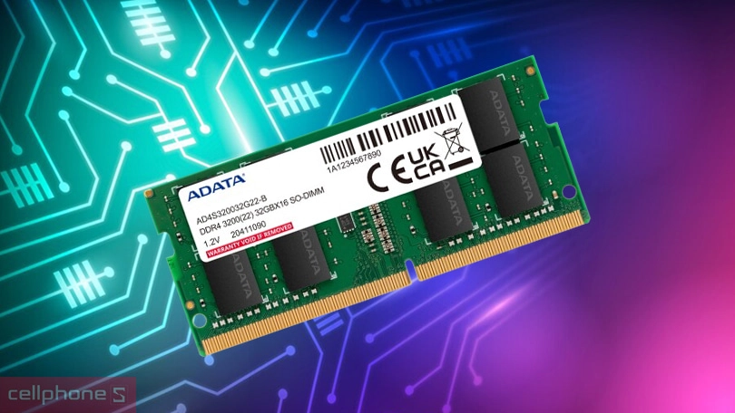 Tốc độ bus của RAM laptop ADATA 3200Mhz DDR4 8GB