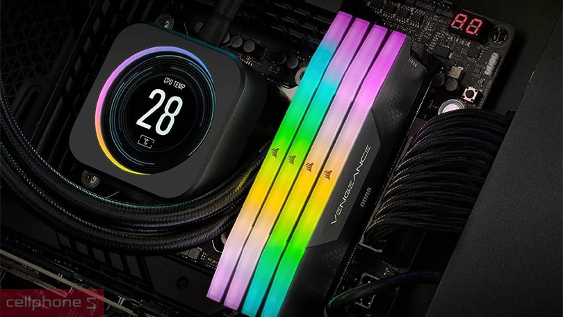 Dung lượng Ram Corsair Vengeance RGB DDR5 6000MHz 32GB