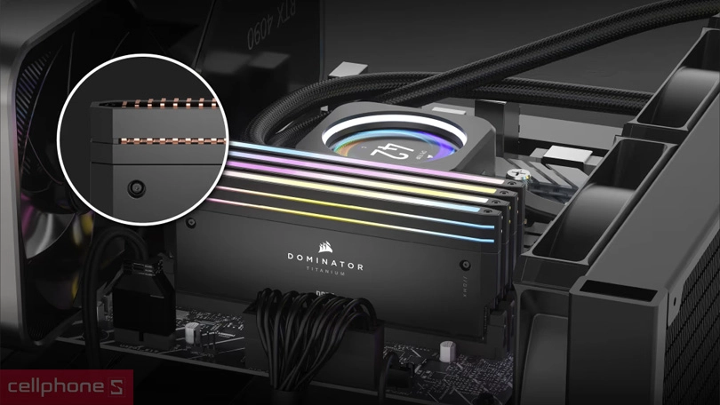 RAM Corsair Dominator Titanium RGB DDR5 6400MT/S 64GB – Giải phóng tiềm năng tối đa
