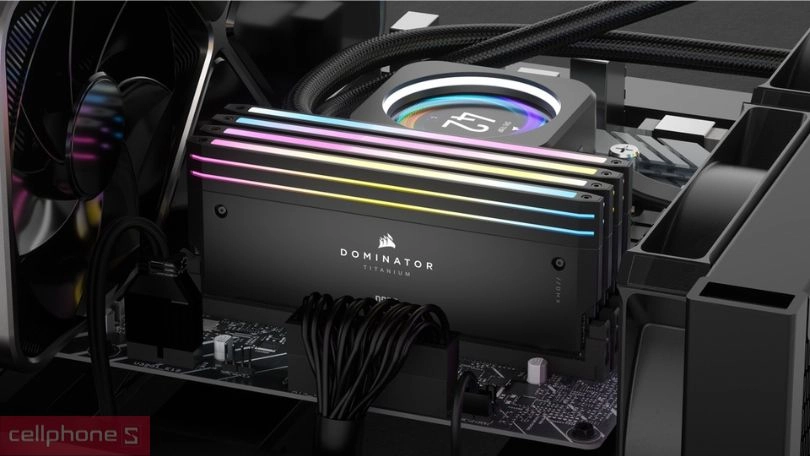 RAM PC Corsair Dominator Titanium RGB DDR5 6600MT/s 96GB - Hiệu năng vượt trội với công nghệ DDR5 tiên tiến