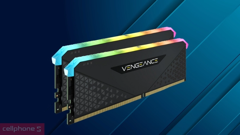 RAM Corsair Vengeance RGB RS 64GB 2x32GB 3600MHz DDR4 - Thiết kế LED RGB bắt mắt, hiệu suất đa nhiệm đỉnh cao