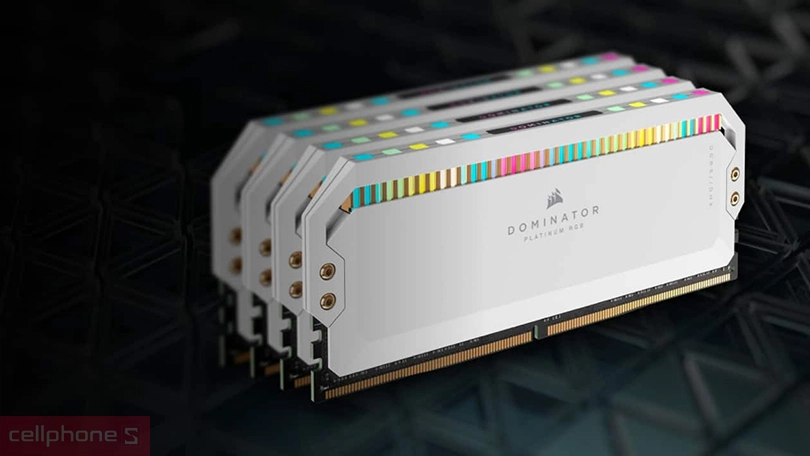 Thiết kế RAM PC Corsair DOMINATOR PLATINUM RGB 32GB (2X16GB) 5200MHZ DDR5