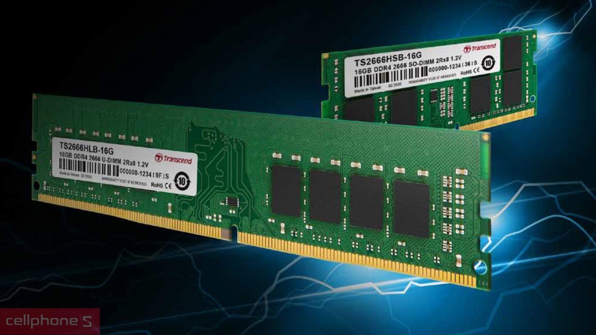 RAM Transcend - Thoải mái chạy nhiều chương trình