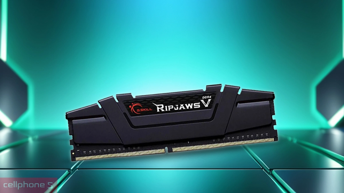 Dung lượng RAM PC GSkill Ripjaws V 8GB DDR4 3200MHz F4-3200C16S-8GVKB