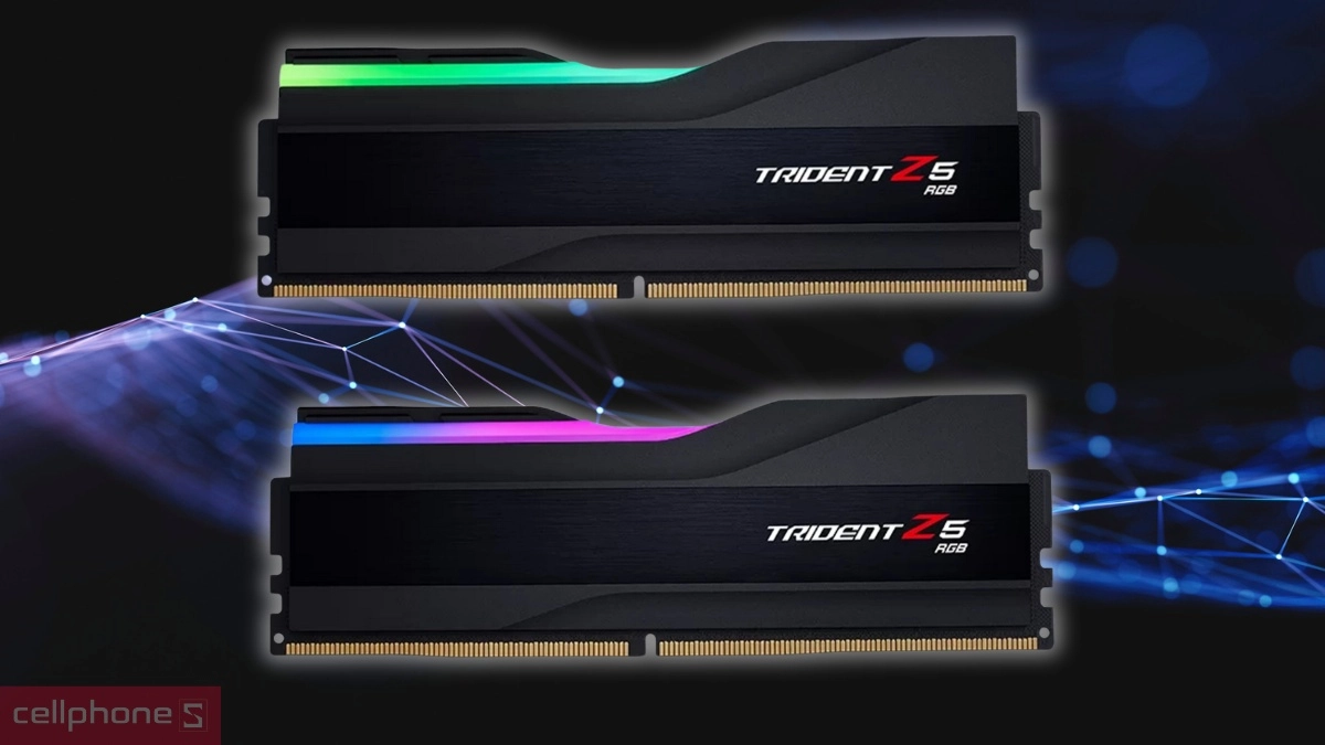 Điện áp RAM PC G.SKILL Trident Z5 RGB 16GB DDR5 6000MHz F5-6000J3636F16GX1-TZ5RK