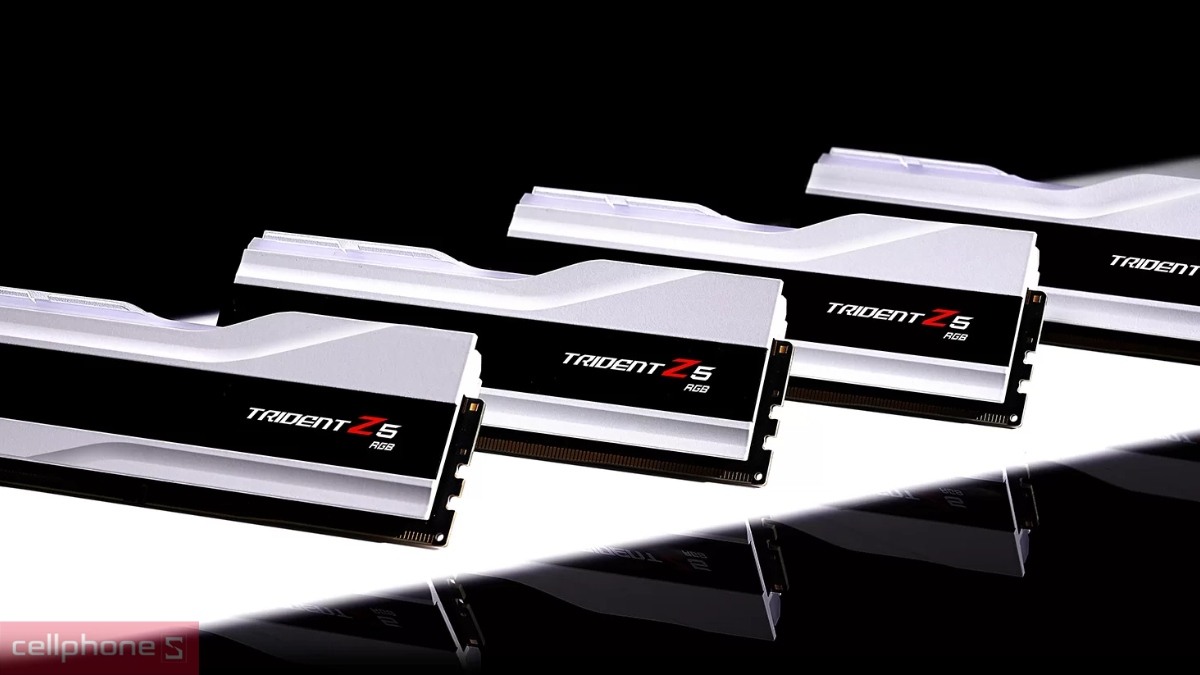 RAM PC GSkill Trident Z5 RGB 32GB DDR5 6000MHz F5-6000J3636F32GX1- TZ5RW tối ưu điện năng