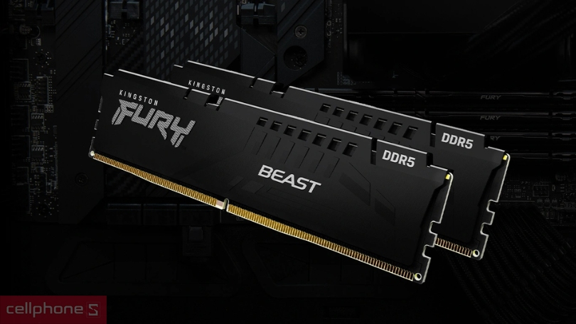 Dung lượng, tốc độ bus của RAM PC Kingston Fury Beast DDR5 4800MHz 16GB