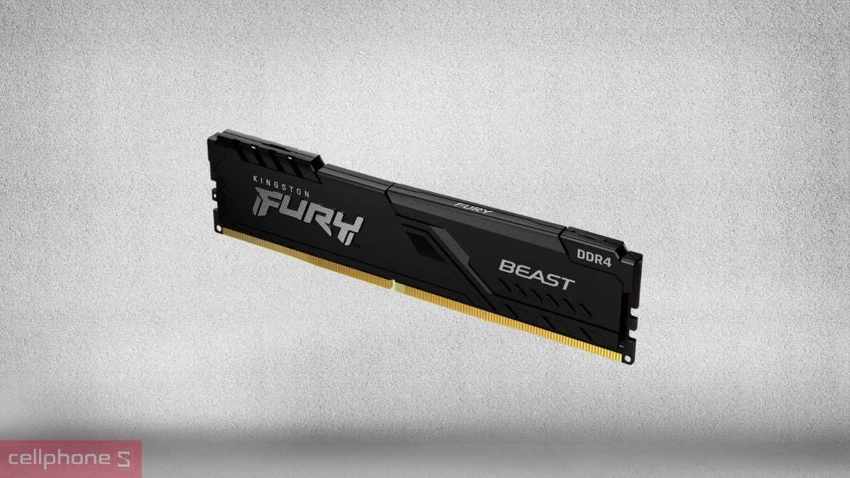 Dung lượng RAM PC Kingston Fury Beast DDR4 3200MHz 8GB KF432C16BB 8WP
