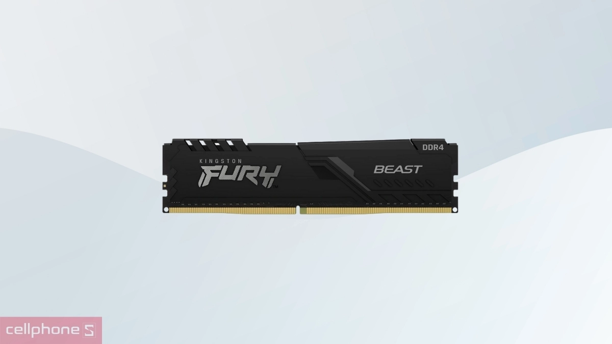 Kiểm soát điện năng RAM PC Kingston Fury Beast DDR4 3200MHz 8GB KF432C16BB 8WP