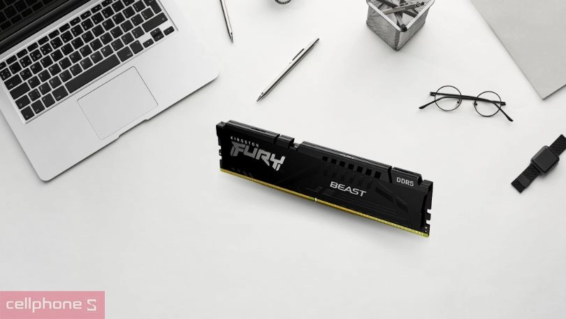 Dung lượng, tốc độ bus, điện năng tiệu thụ của RAM Kingston Fury Beast DDR5 4800MHz 8GB