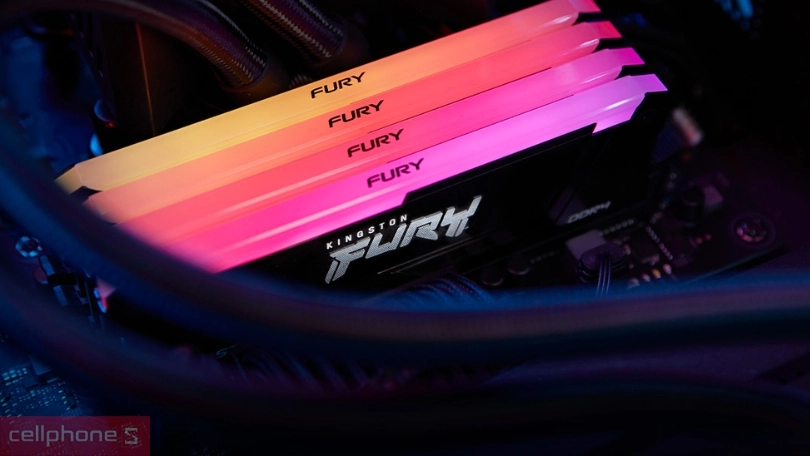 Ram Kingston Fury Beast RGB 16GB 3200MHz DDR4 KF432C16BB2A/16 - Chuẩn RAM DDR4
