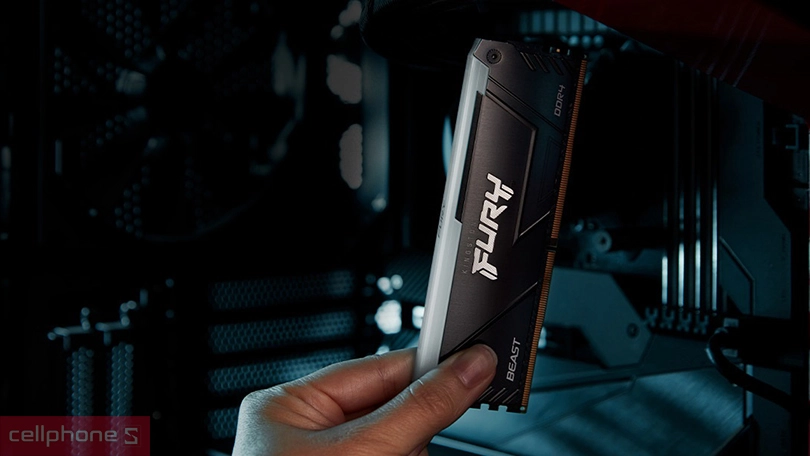 Ram Kingston Fury Beast RGB 16GB 3200MHz DDR4 KF432C16BB2AK2/16 - Tăng cường hiệu suất trên một thiết kế nổi bật