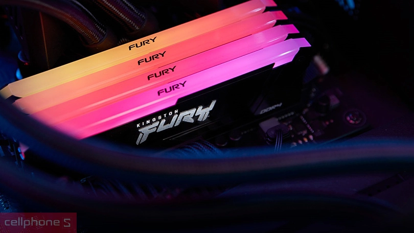 Ram Kingston Fury Beast RGB 16GB 3200MHz DDR4 KF432C16BB2AK2/16 - Tăng cường hiệu suất trên một thiết kế nổi bật