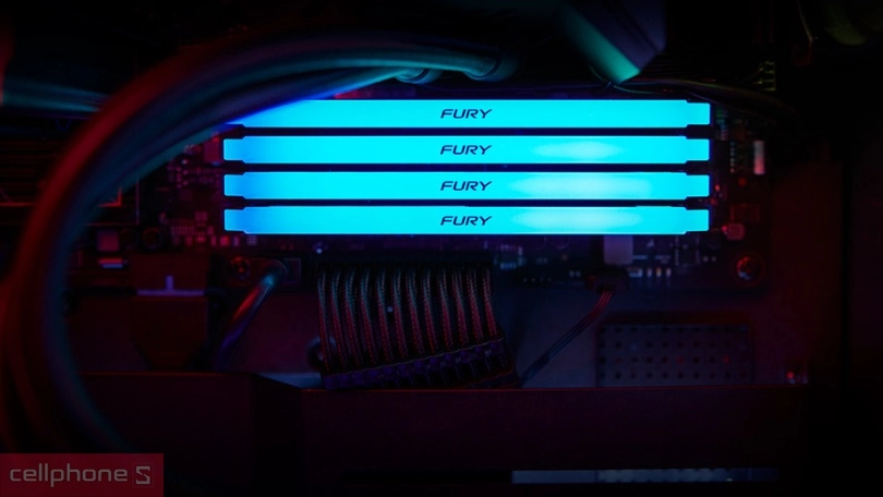 RAM Kingston Fury Beast RGB 32GB (2X16GB) 3200MHz DDR4 KF432C16BB12AK2/32 - Phục vụ công việc và chơi game