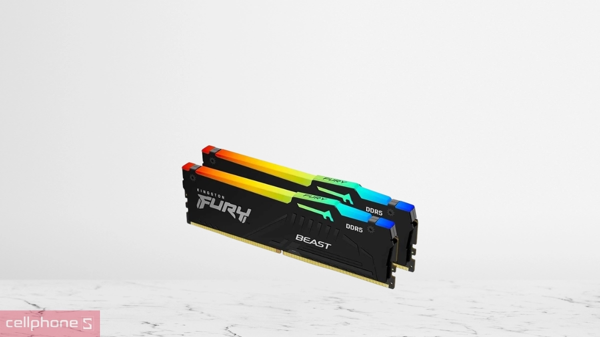 Tốc độ RAM Kingston Fury Beast RGB KF556C40BB2AK2-64