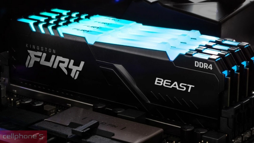 RAM PC Kingston Fury Beast RGB 16GB 3200MHz DDR4 KF432C 16BBAK2/16