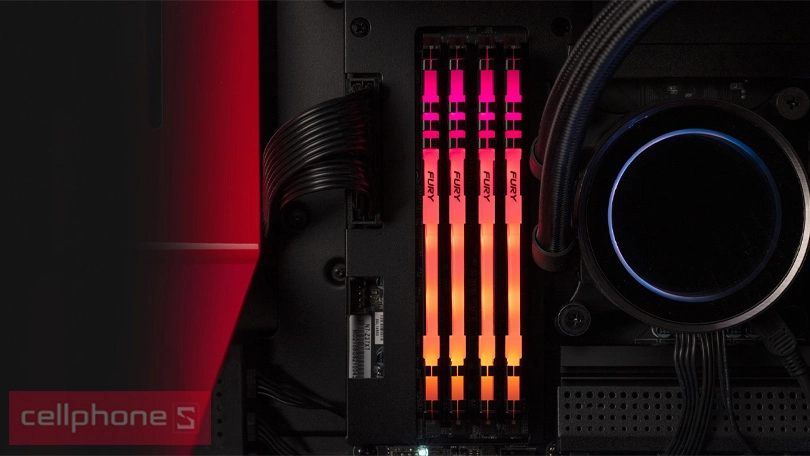 RAM PC Kingston Fury Beast RGB 32GB 3200MHz DDR4 KF432C16BB1AK2/32