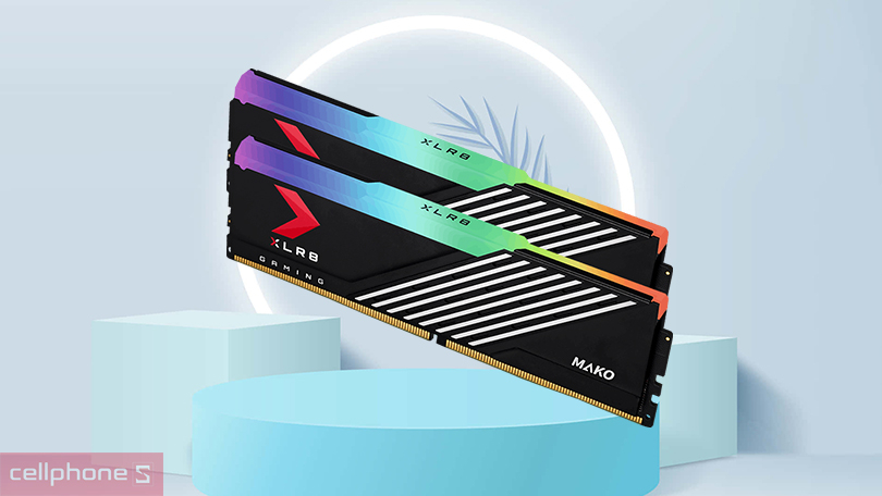 Dung lượng RAM PNY XLR8 DDR5 6400MHz Heatsink RGB 32GB