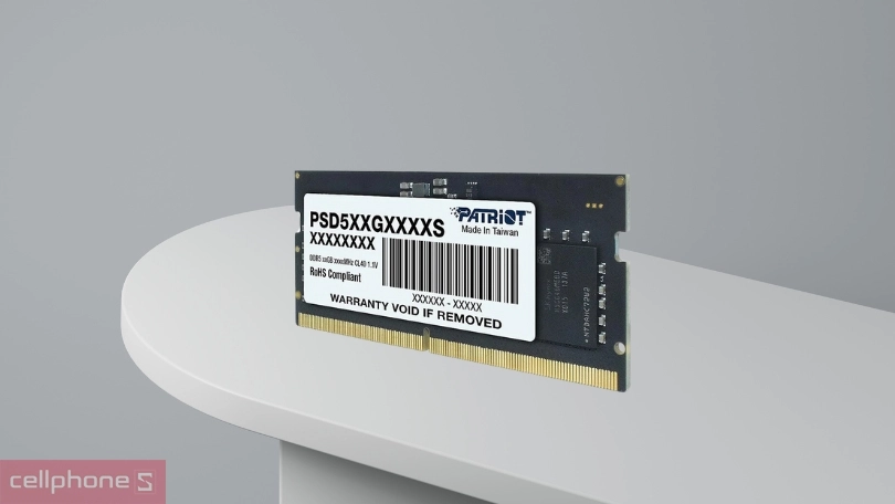 RAM Patriot DDR5 4800MHz 8GB: truyền tải tối ưu, tiết kiệm điện năng