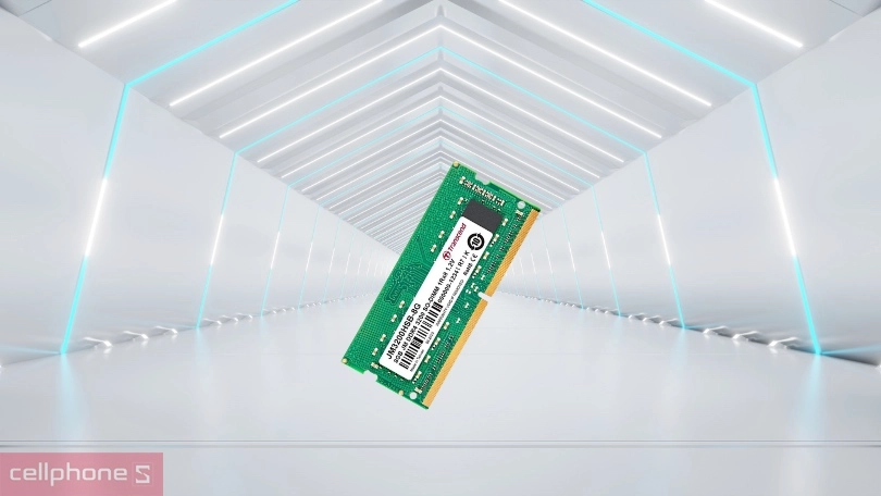 Dung lượng của RAM laptop Transcend DDR4 3200MHz 8GB JM3200JSB-8GB